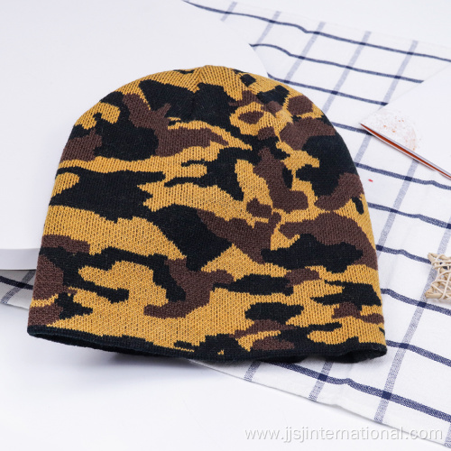 custom camouflage knitted hat